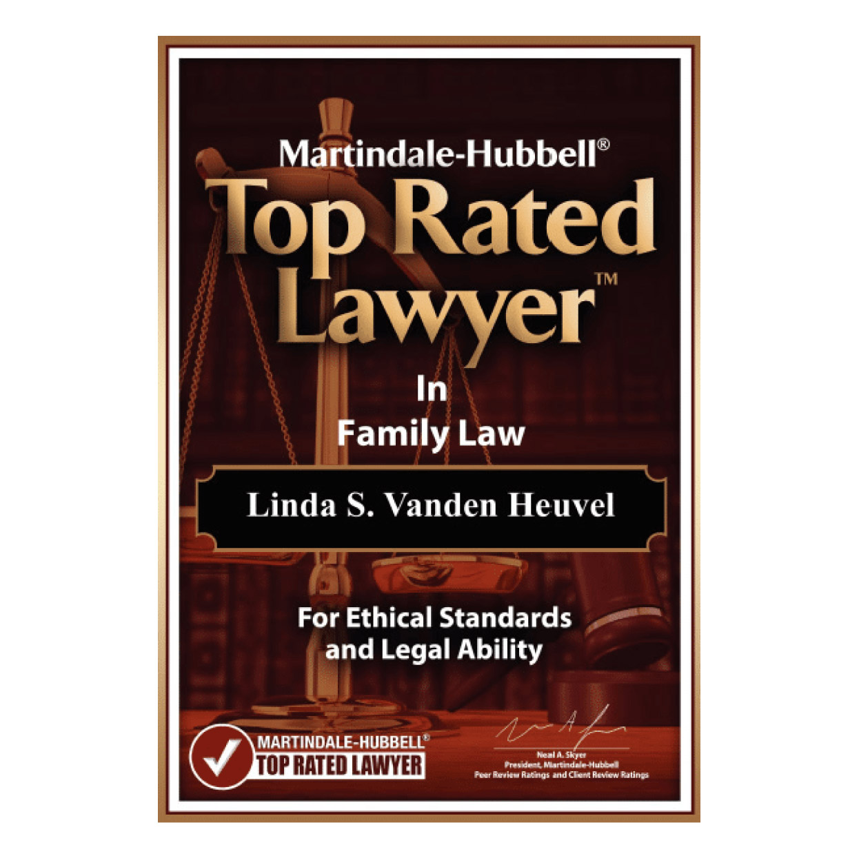 Martindale Hubbell Award